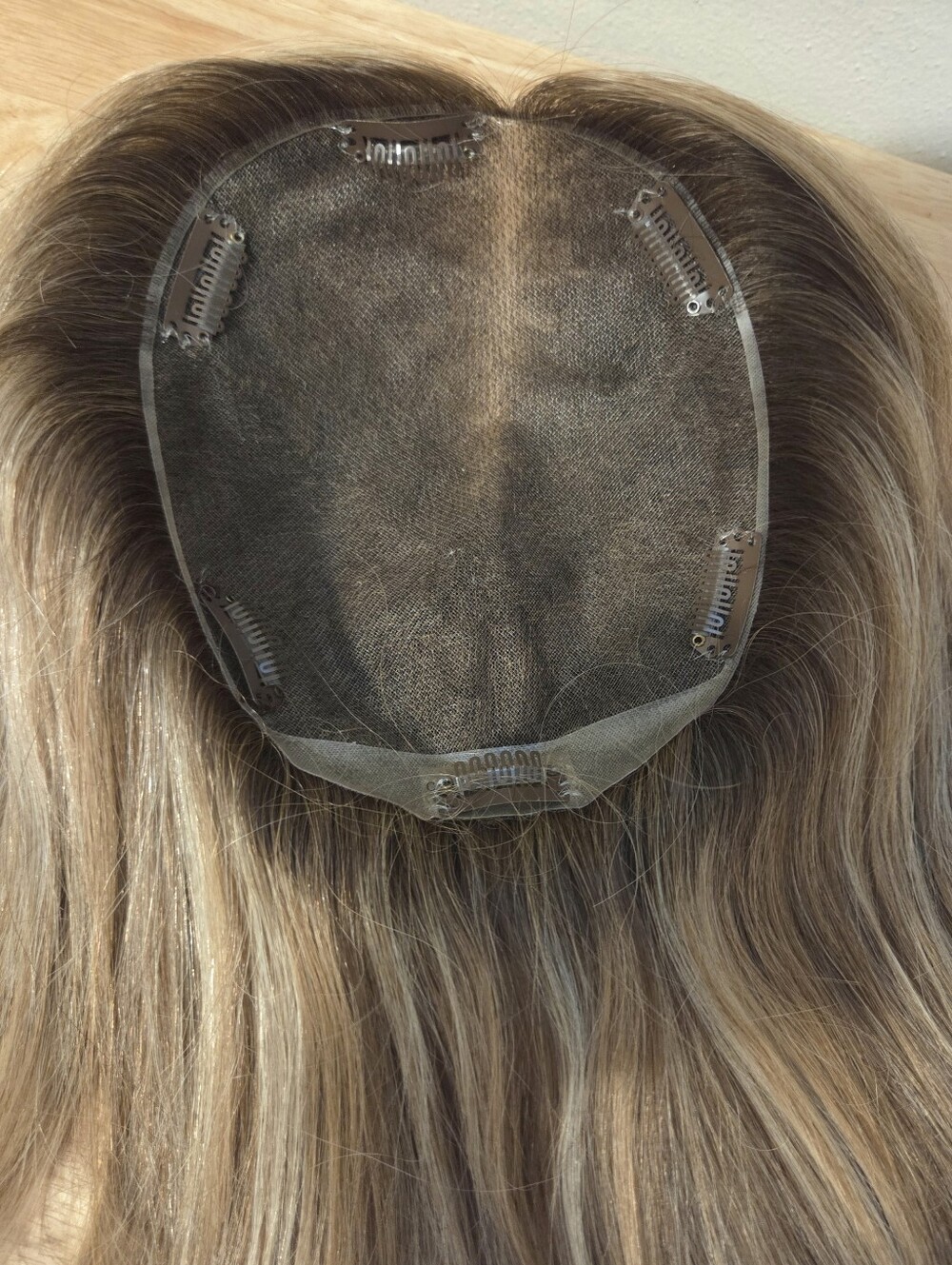 Human Hair Topper Golden Blonde - Picture 8 of 10